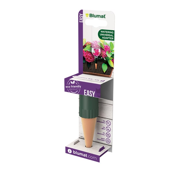 Blumat Easy bottle adapter for all indoor, balcony & patio pots - standard size